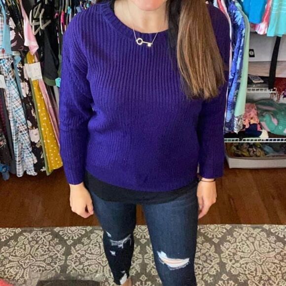 Lularoe Mariah Sweater Ribbed - Size Medium - Picture 2 of 3